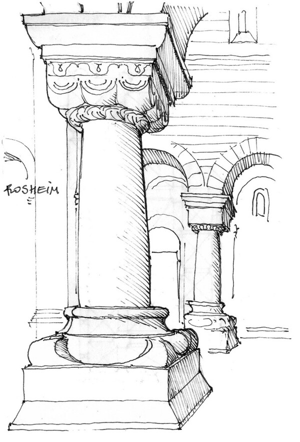 欧式建筑拱门立柱