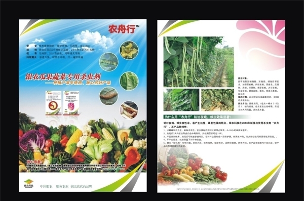 银农科技宣传单张蔬菜版图片