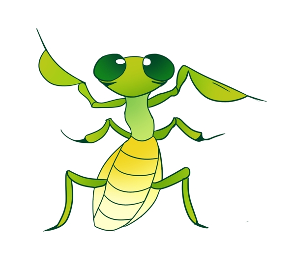 卡通可爱的螳螂图片