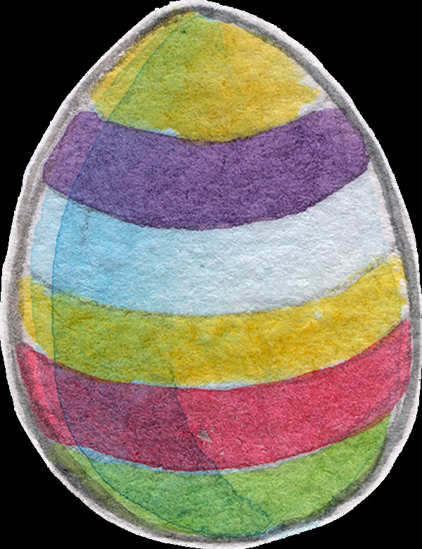 手绘彩蛋装饰素材
