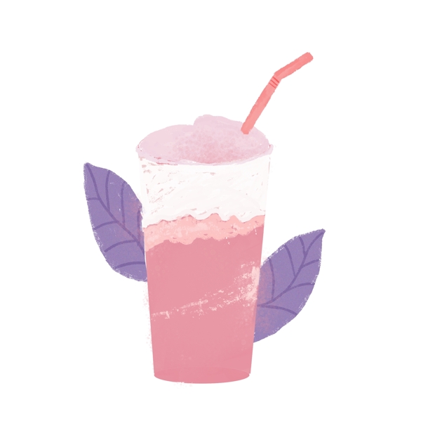 水果奶茶插画图片