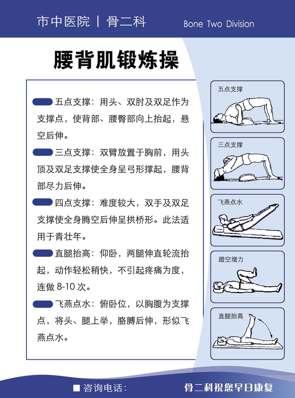 腰背肌锻炼操图片