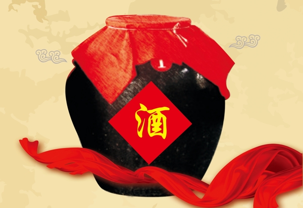酒坛图片