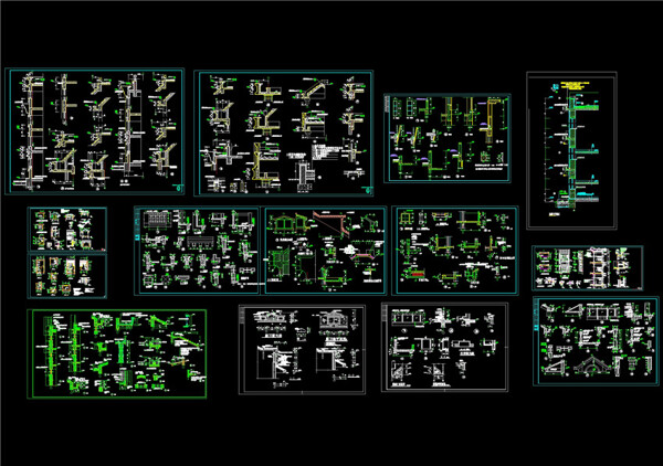 常用建筑节点大样合集CAD图纸