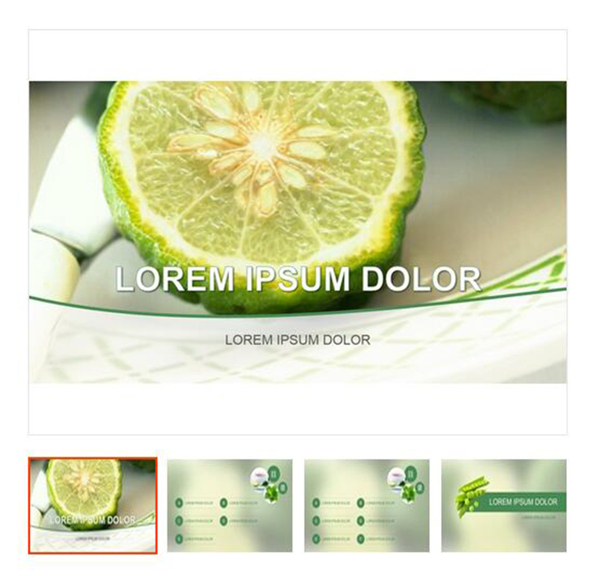 绿色小清新美食品牌宣传