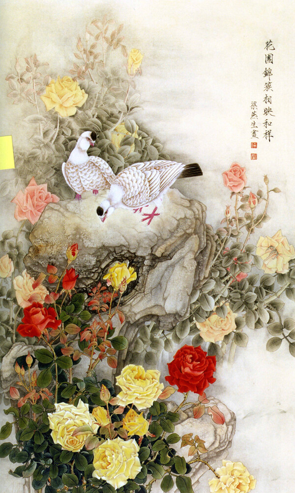 古典中式风格花卉装饰画