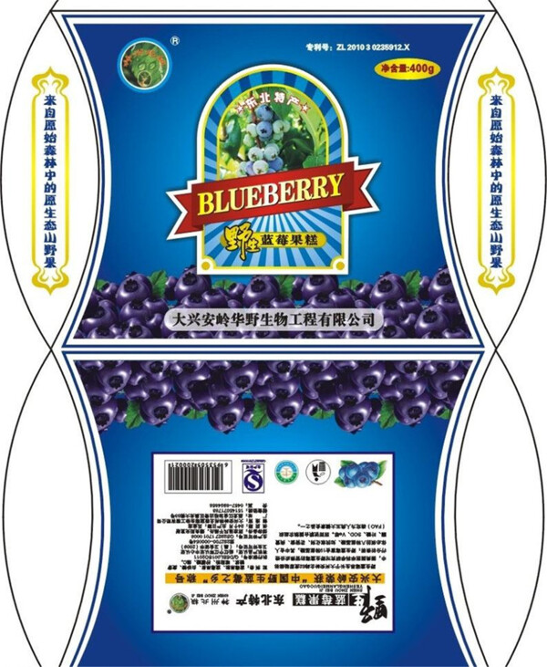 蓝莓包装图片模板下载