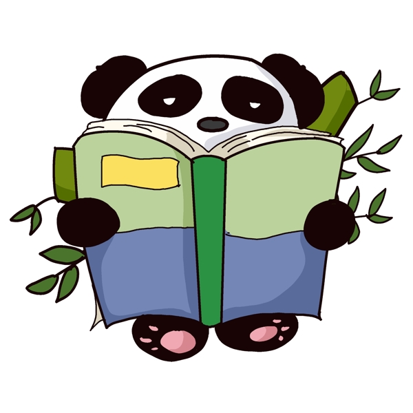 正在读书的大熊猫