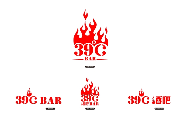 39度酒吧logo图片