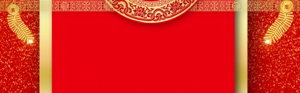 狮子头新年中国年banner背景