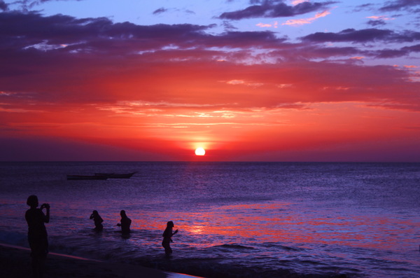 海边夕阳唯美图片