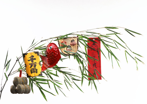 岛国节日风景木偶小饰品玩具面具竹子