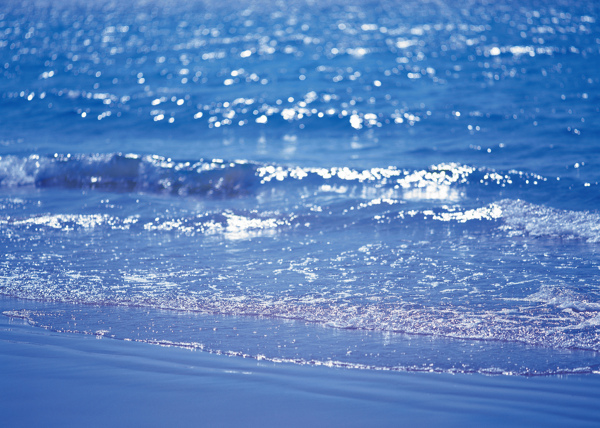 沙滩海浪高清图片
