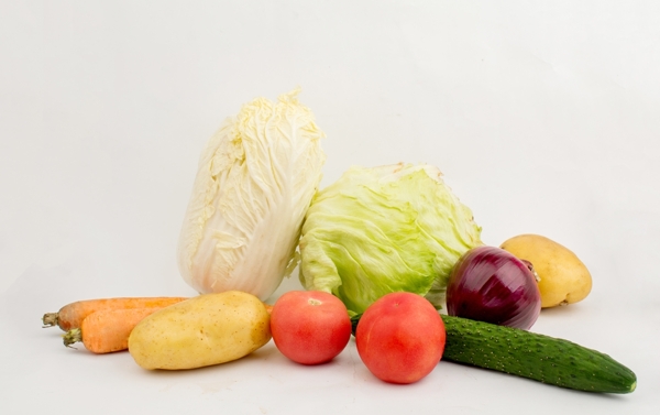 蔬菜白菜生菜土豆黄瓜胡萝图片