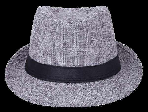 灰色漂亮帽子免抠png透明素材