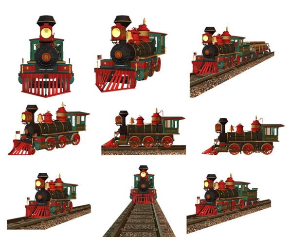 3D火车图片
