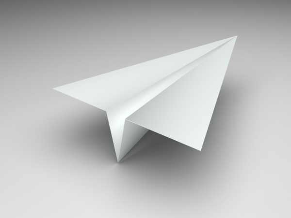 纸飞机3D作品