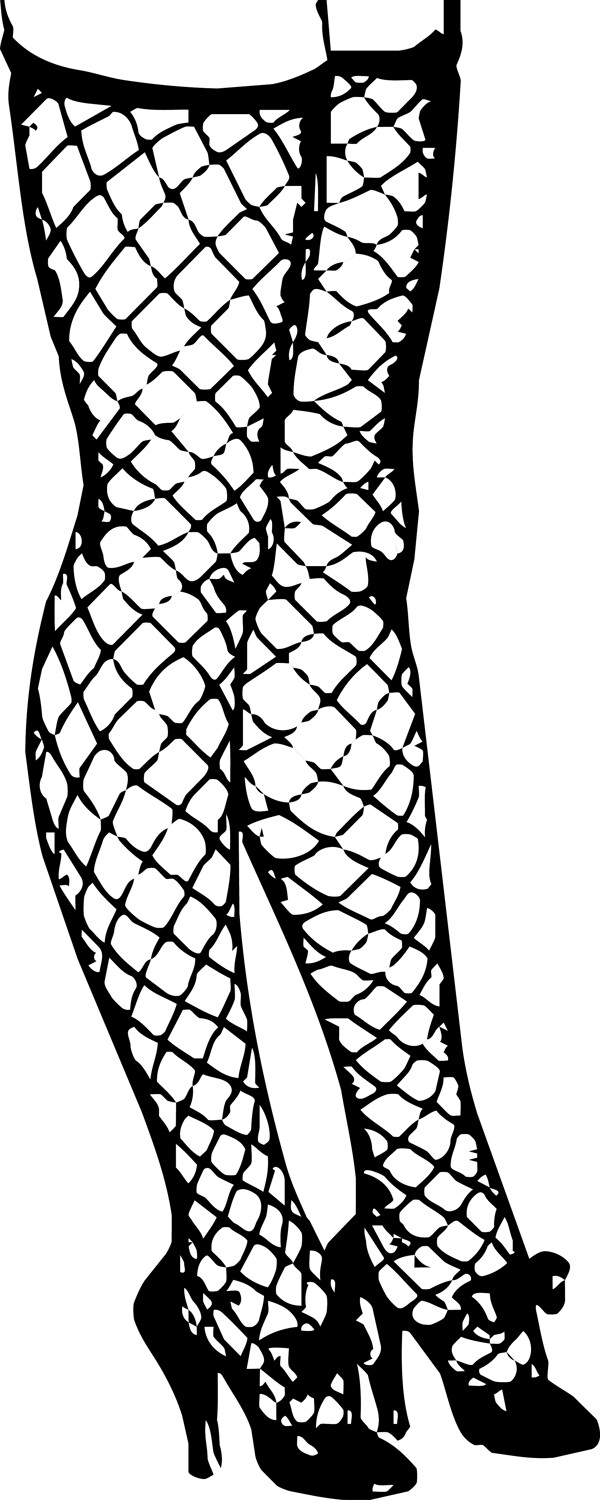 渔网袜的矢量图形