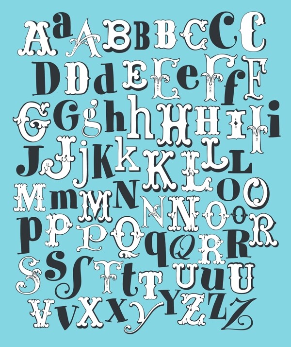 欧式复古字体设计