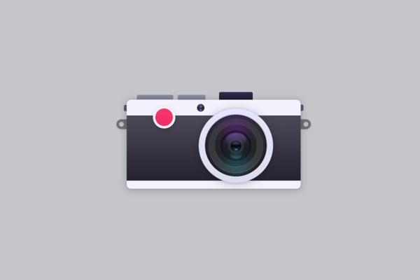 原创扁平化相机icon