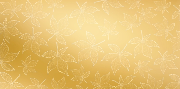 金色小清新叶子背景图片