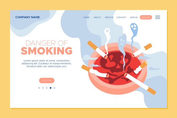 吸烟危险网页图片