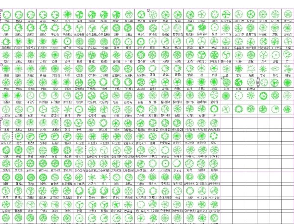 cad植物大全图片
