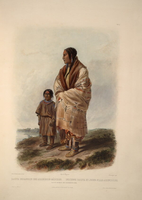 印第安人父子图片