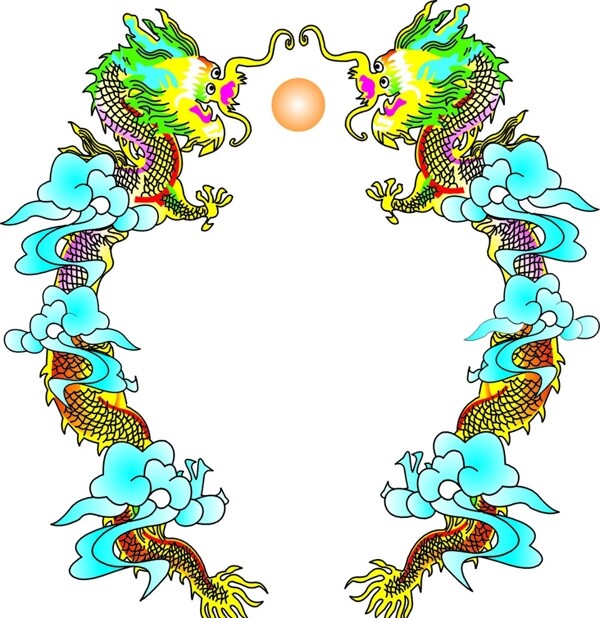 双龙戏珠图片