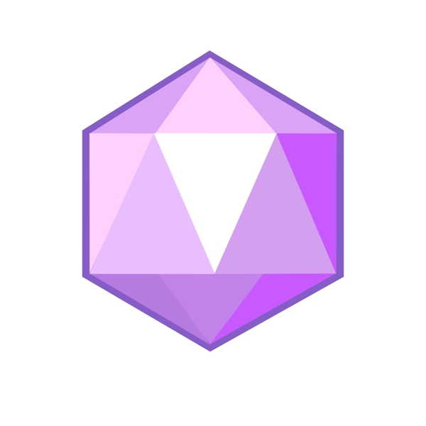 紫色钻石游戏图标素材