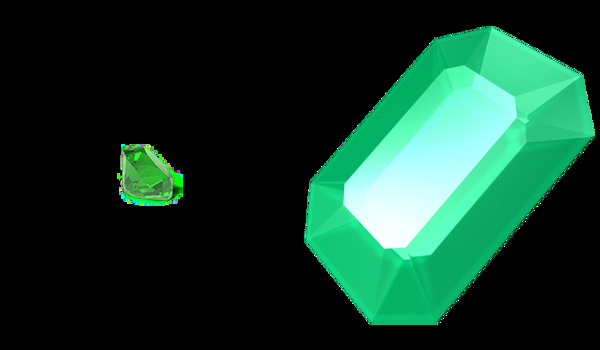 翡翠绿宝石免抠png透明图层素材
