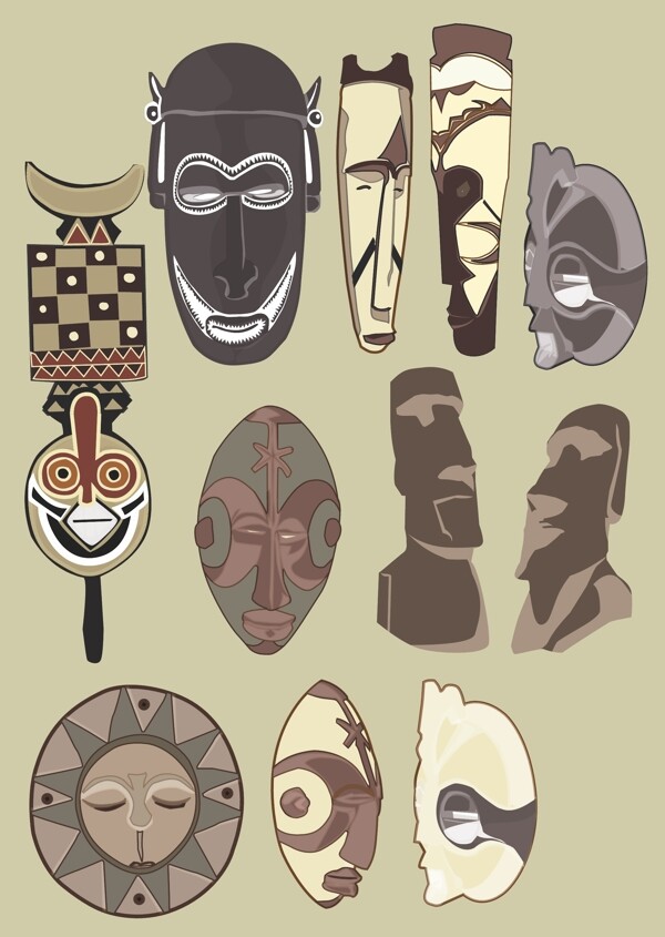 印第安面具