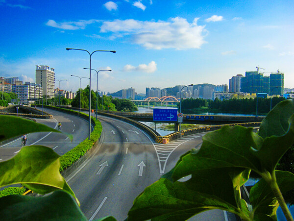 城市立交桥风景图片