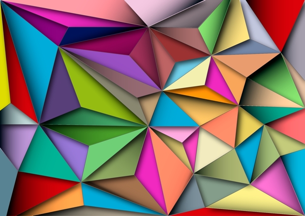 抽象三角多边形