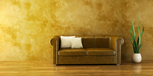 金色古典沙发图片