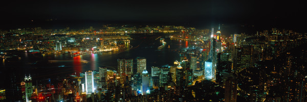 香港夜景高清巨幅图片