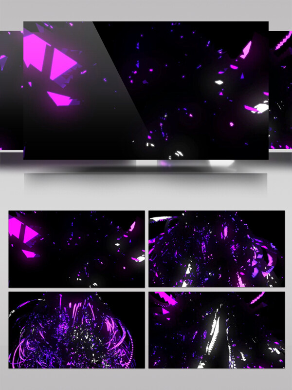 紫色科技视频素材