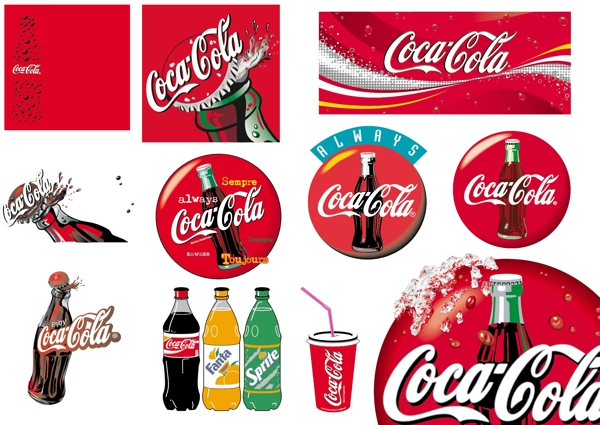 可口可乐logo运用图片
