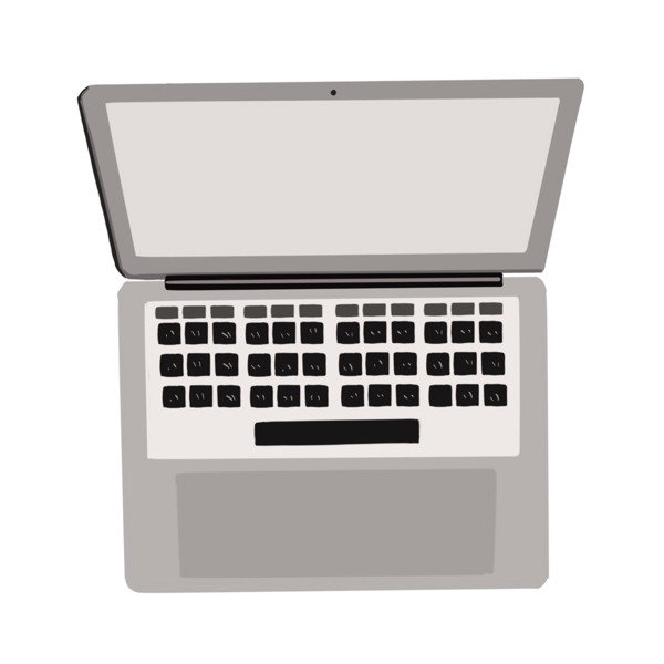 一台灰色笔记本电脑