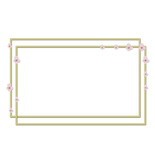 樱花边框png素材