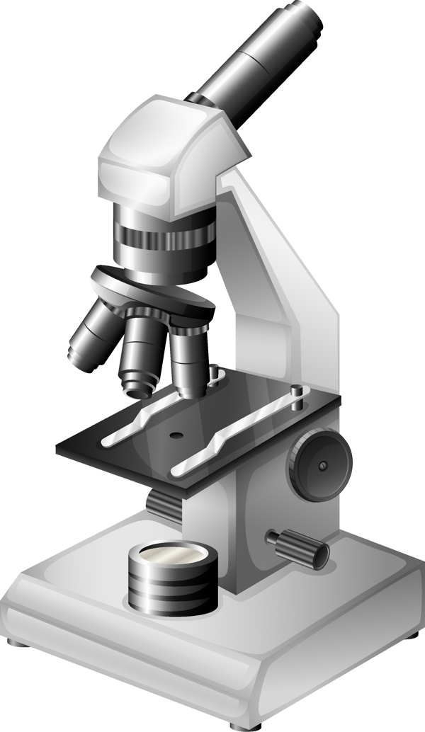 显微镜矢量素材