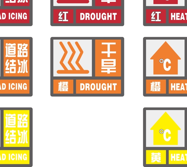 新版气象灾害预警信号图片