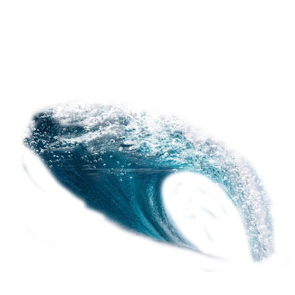 海浪蓝色海洋大浪元素