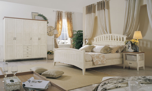 现代地中海风卧室装修效果图