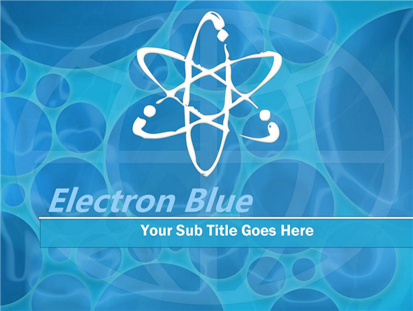 蓝色电子工业ppt模板下载