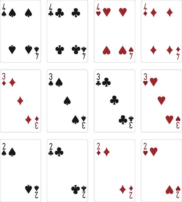 尼科尼亚扑克牌设计图片