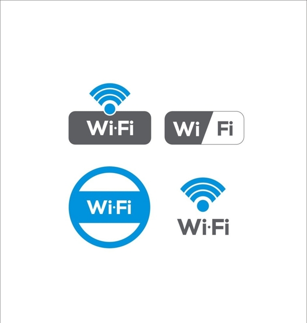 wifi矢量图标志图片