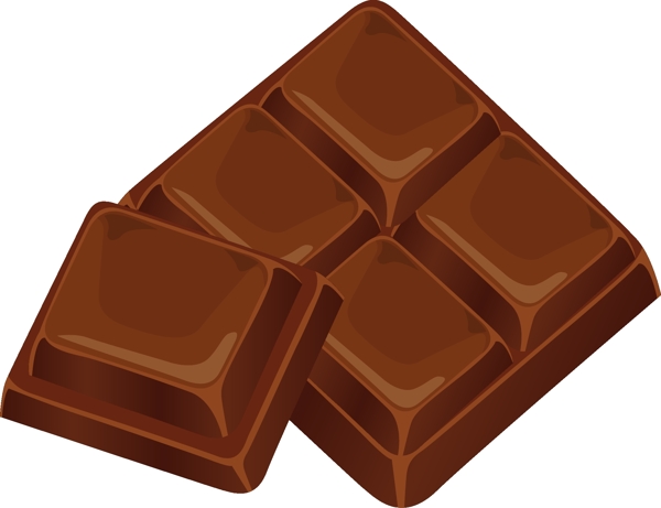 浪漫原味巧克力矢量图