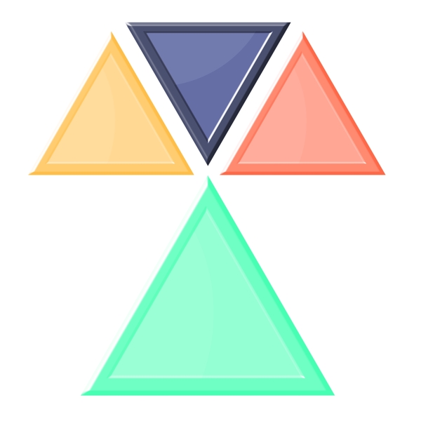三角形PPT图标
