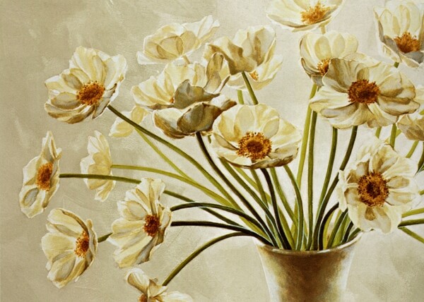 花卉油画7450厘米X70厘米